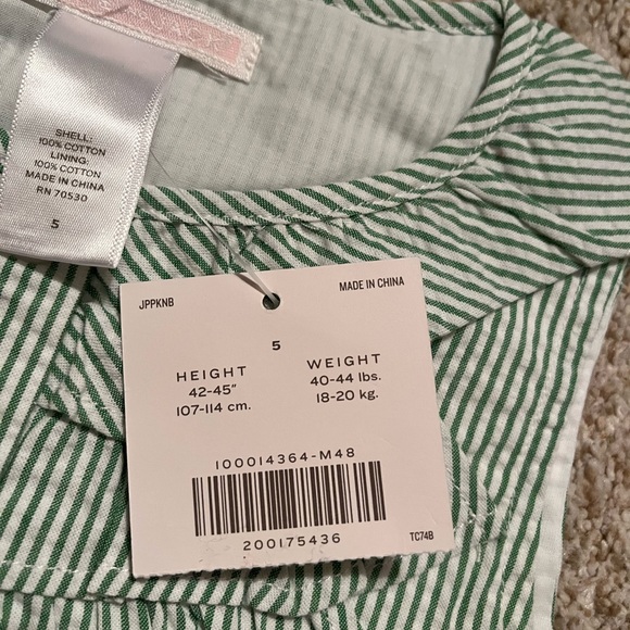 Janie & Jack Seersucker Top Size 5 NWT 🌴🌸 - Picture 3 of 3